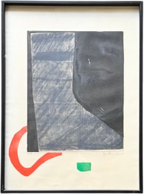 AGATHE SOREL (b. 1935, Hungarian)"Outsiders" Aquatint Abstract