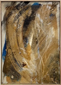 Asian, Chinese Mid-Century Abstract Expressionist Signed Painting