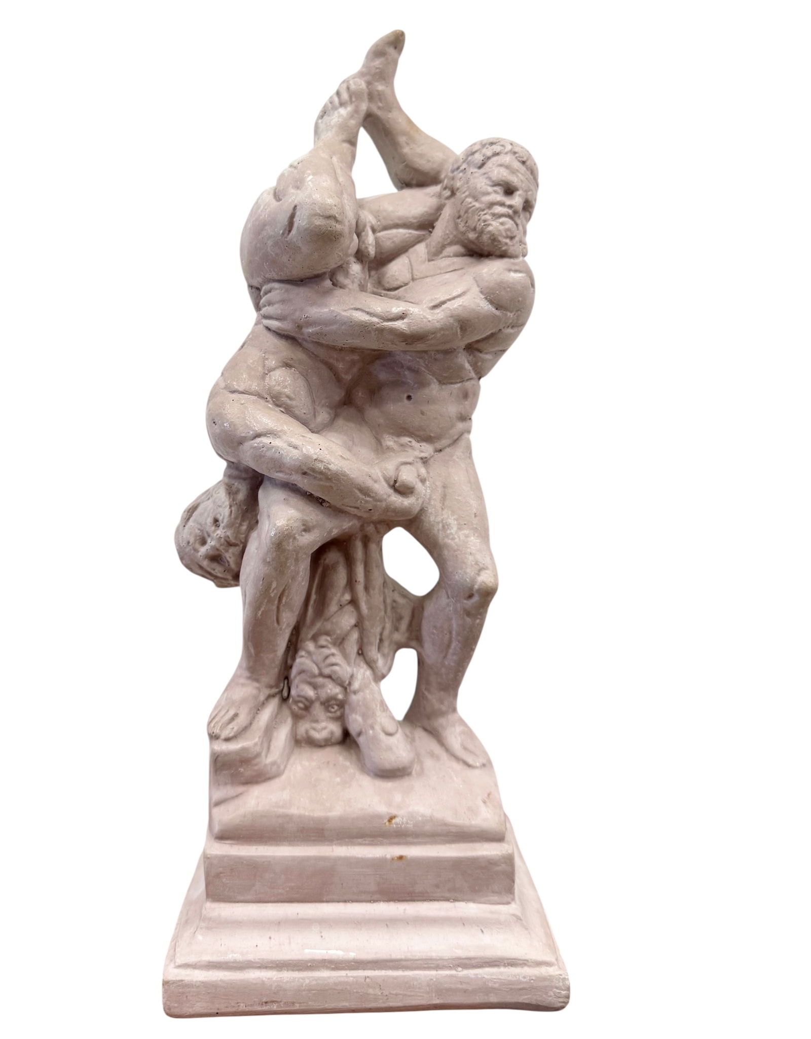 Hercules and Diomedes Wrestling, Sculpture: Painted composite material 10 1/2 x 3 1/2 x 4 in. Domestic Flat Shipping Price: $45
