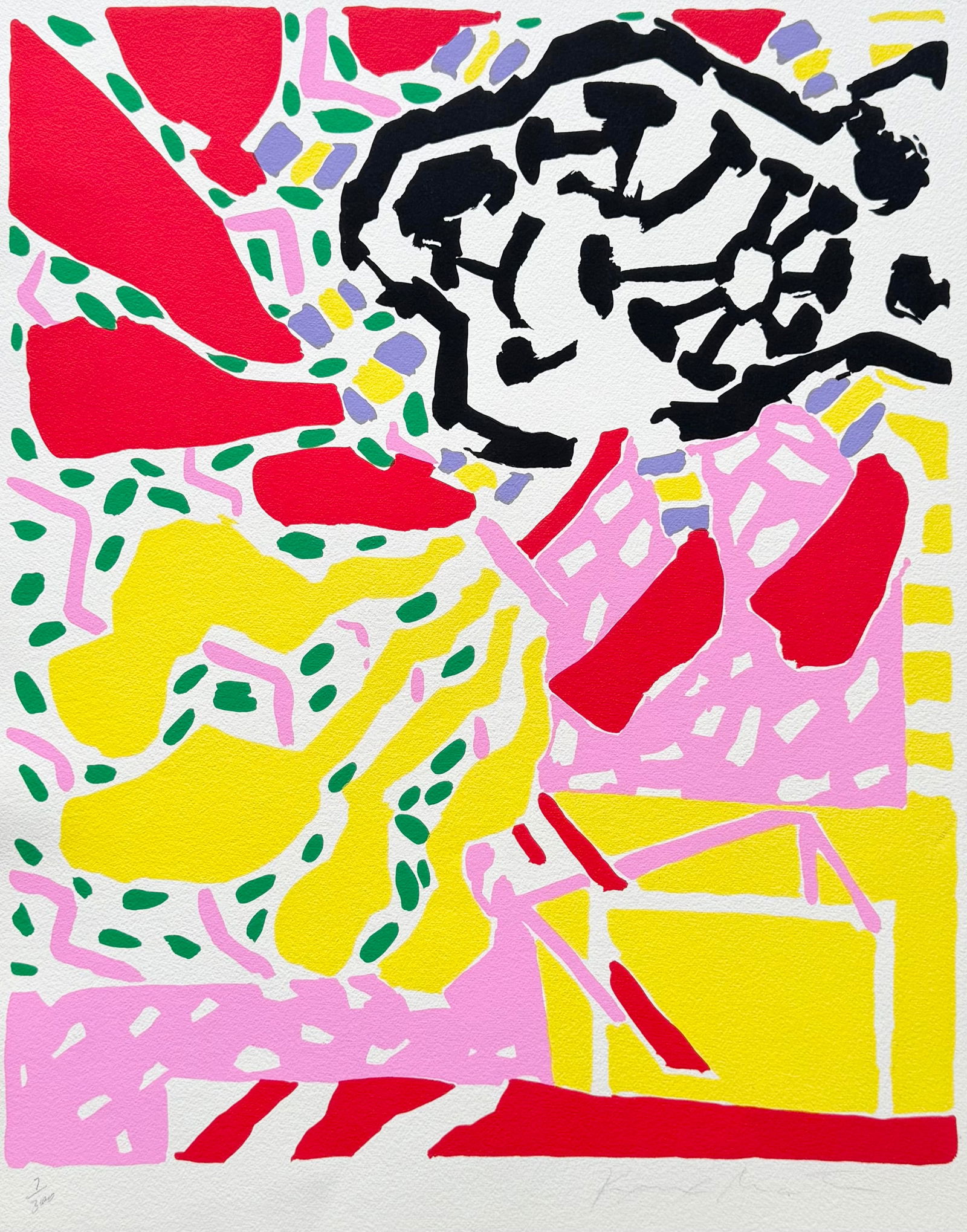 KNOX MARTIN Day Flower Pencil Signed Serigraph (1 of 6)