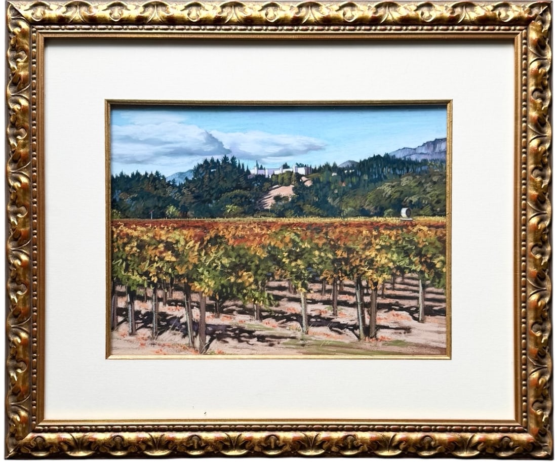 JOAN MARTENS (b. 1936, American) California Artist, Pastel: Pastel 12 x 16 in, 25 1/2 x 21 1/2 in (framed). Domestic Flat Shipping Price: $80