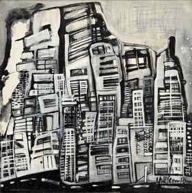 MILENA ARANGO, Cuban School Cityscape Painting