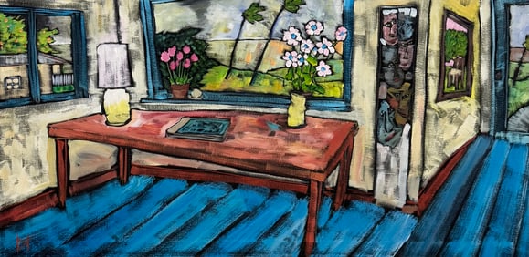 DOUGLAS TRUTH (20th, American) Large Still Life Painting