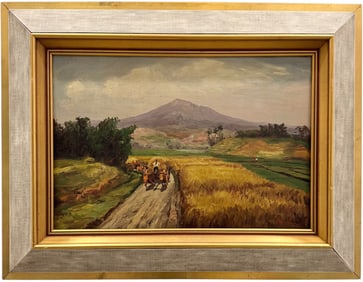 SUJATNO KOEMPOEL (1912-1987, Indonesia) Landscape, Nicely Framed