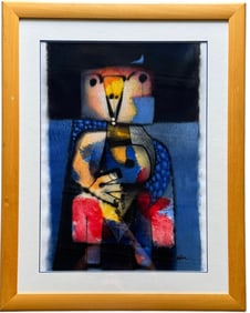 ORESTES GAULHIAC (b. 1960, Cuba) Figural Abstract