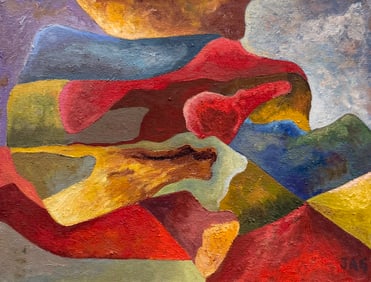 JULIO GREEN Abstract Painting Fort Lauderdale Artist