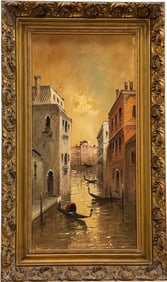 ANTONIO DEVITY (1901-1993, Italian) Venetian Canal Scene