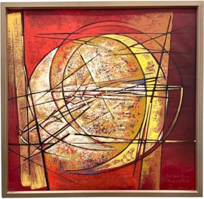PEDRO LAZARO (20th c, Brazilian) Miami Artist, Large Abstract