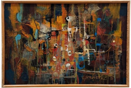 RITA GOMBINSKI (20th c, Polish American) Mid-Century Modern Abstact