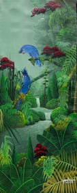 ALBOTT BONHOMME (b. 1963, Haitian) Jungle Landscape