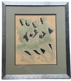GEORGETA GIGI ARAMESCU (1910-1994, Romanian American) Cubist