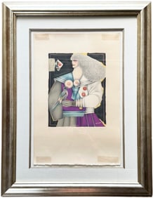RICHARD LINDER (1901-1978, American) Nicely Framed Lithograph