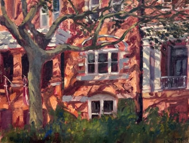 ERIK SPEYER (20th c, American) Savannah Georgia Architectural Painting