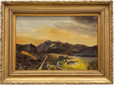 19th Century Primitive Scottish Landscape