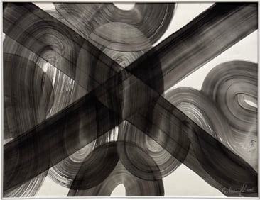 Francisco Gonzalez Almenglo (20th c, Spain) Black & White Abstract