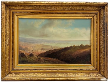 CARLOS JARAMILLIO BURGOS (20th c, Chilean) Coastal Vista