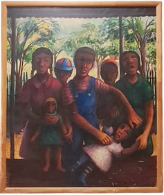 DIONISO PICHARDO (1929-2010, Dominican) Monumental Painting 1977