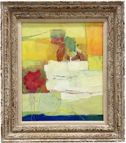 EDITH BLUTTAL (20th c, American) Nicely Framed Abstract