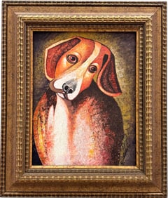Eric Jean-Louis (1957-2002, Haitian) Modernist Dog