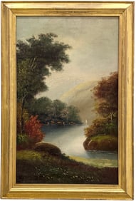 19th Century American Hudson River School Oil Painting