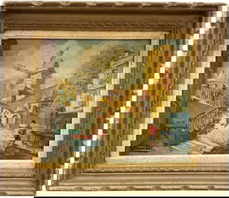 ANDRE FRANCHET (1896-1961, French) Paris Cityscape