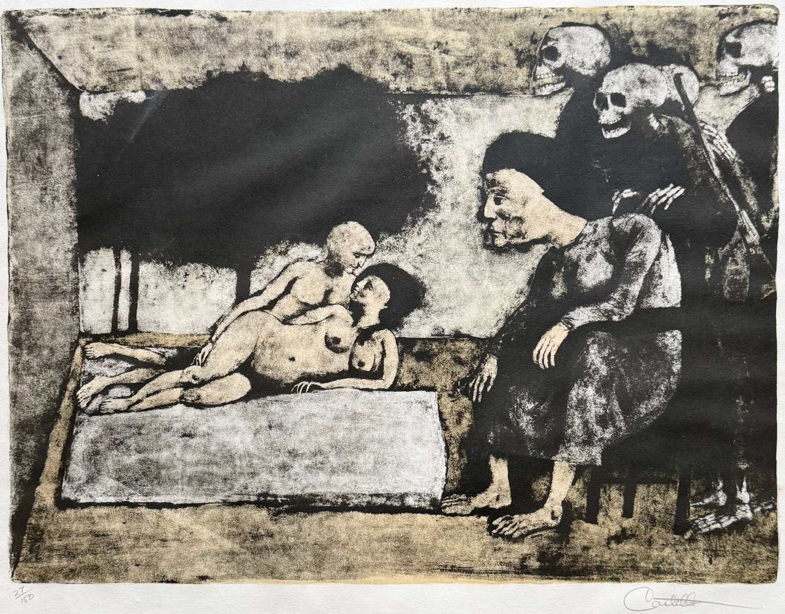 FEDERICO CASTILLON (1914-1971, Spain) Pencil Signed Lithograph: Edition size 150. 24 x 20 in (paper). Shipped rolled $35