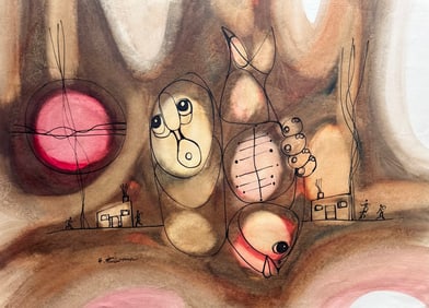 Hargreaves Ntukwana (1938–1999, South Africa) Abstract