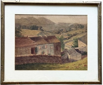 JACK MARTIN (Early 20th c, Canadian) Landscape With House