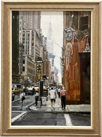 DENNIS SYRETT (b. 1934, United Kingdom) 42nd Street, New York City, Exhibited