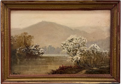 JAMES WYNNE (1879-1966, American) Dogwoods Landscape, North Carolina Artist