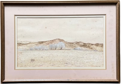 JACKSON HENSLEY (b. 1940, American) Landscape, New Mexico Artist