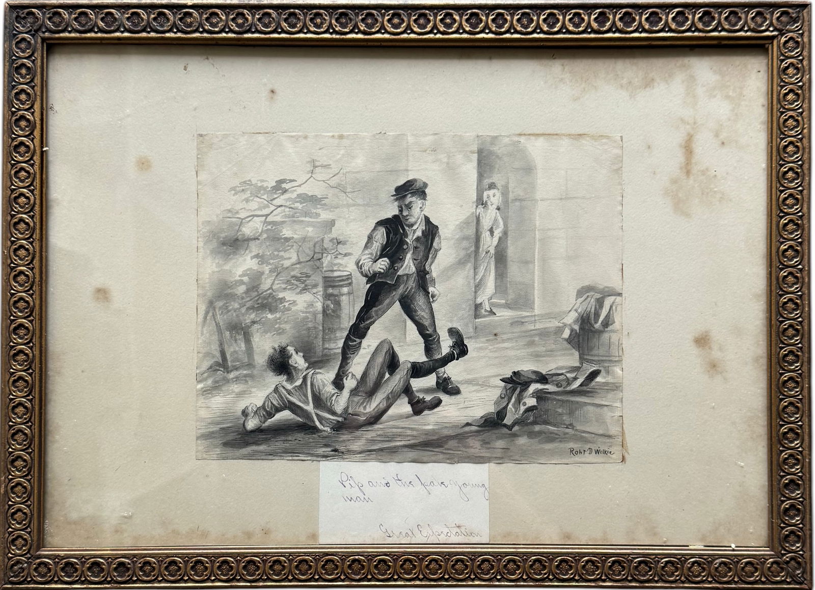 ROBERT DAVID WILKIE (1828-1903, American) 19th Century Charles Dickens Illustration (1 of 4)