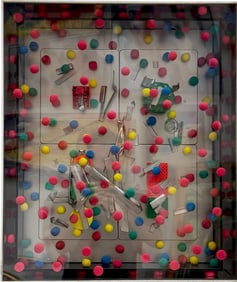 PAIK YOUNG Contemporary Mixed Media Abstract Assemblage