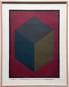 SOL LEWITT (1928-2007, American)  Pencil Signed Serigraph Geometric Abstract