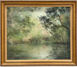 ALICIA BRESEE (20th c, American) Florida Landscape, "Wekiva Reflections"