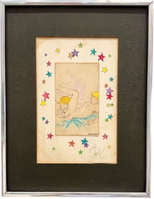 RALPH HODGDON (1934-2025, American) Homoerotic Watercolor