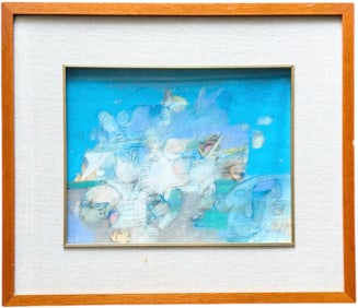 DAVE AQUINO (20th c, Phillipines) Abstract Pastel, Exhibited Filipino Museum