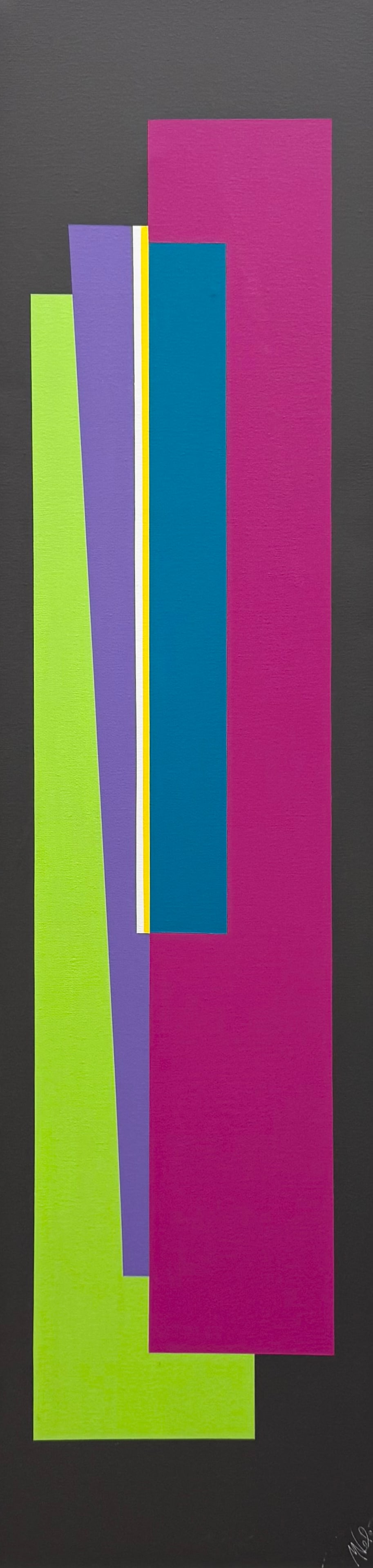 MARILYN NELSON (20th c, American) Large Geometric Abstract Painting (1 of 3)