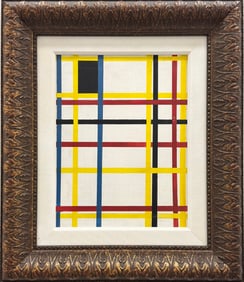 Contemporary Non Objective Linear Abstract Painting