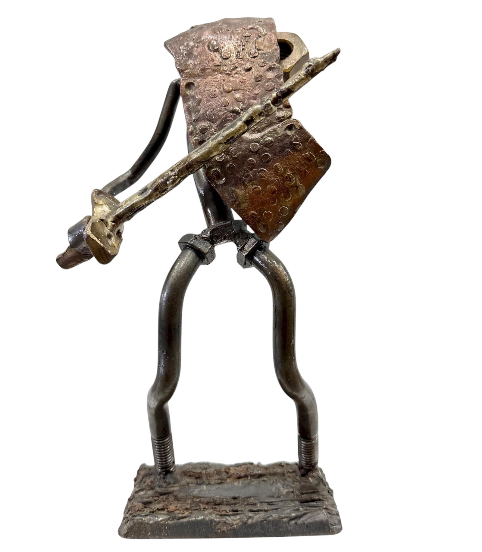 Modernist Mixed Metal Figural Sculpture 12" (1 of 3)