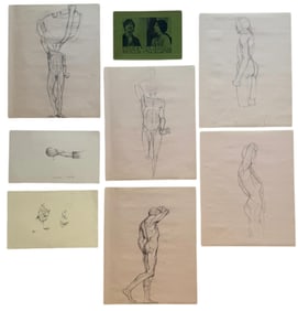 PHILLIP TRUSSEL (b. 1943, Texas) Grouping Of Male Figural Studies, Exhibited Ohio