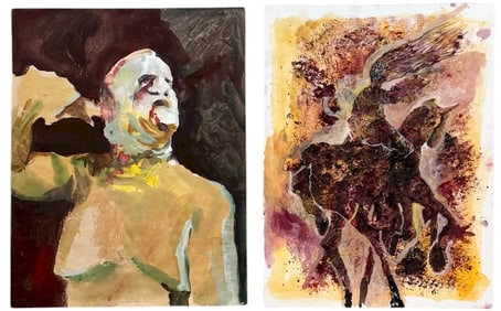 PHILLIP TRUSSEL (b. 1943, Texas) Pair Of Watercolors, Texas Artist