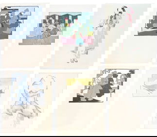 MARY BAKER (6) Grouping Of Works On Paper