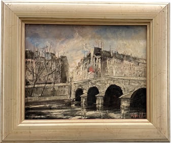 KOICHI ADACHI Paris School Impressionist Oil Painting