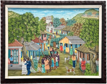 EMMANUEL PIERRETTE (b. 1960, Haitian) Wedding Scene