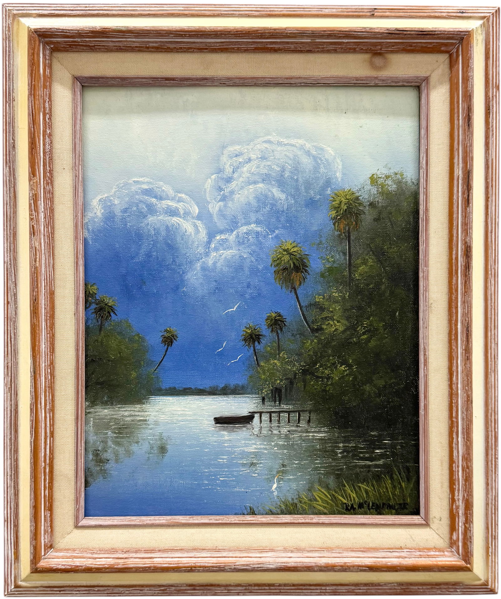 ROY A MCLENDON JR (b. 1932, Florida)  Landscape With Storm Clouds (1 of 3)