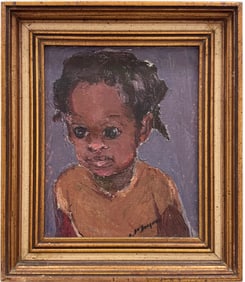 CARLO JEAN JACQUES (1943-1990, Haitian) Portrait