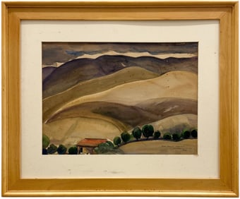 MAY BELLE YOUNG (20th c, American, South Carolina)  Ixtapan de la sal Mexico1948