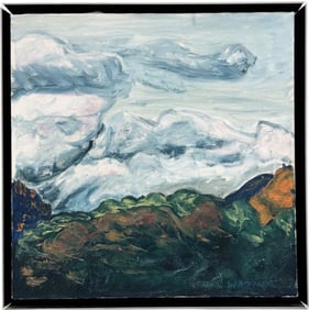 C WAGNER 20th c American Fauvist MoutainLandscape