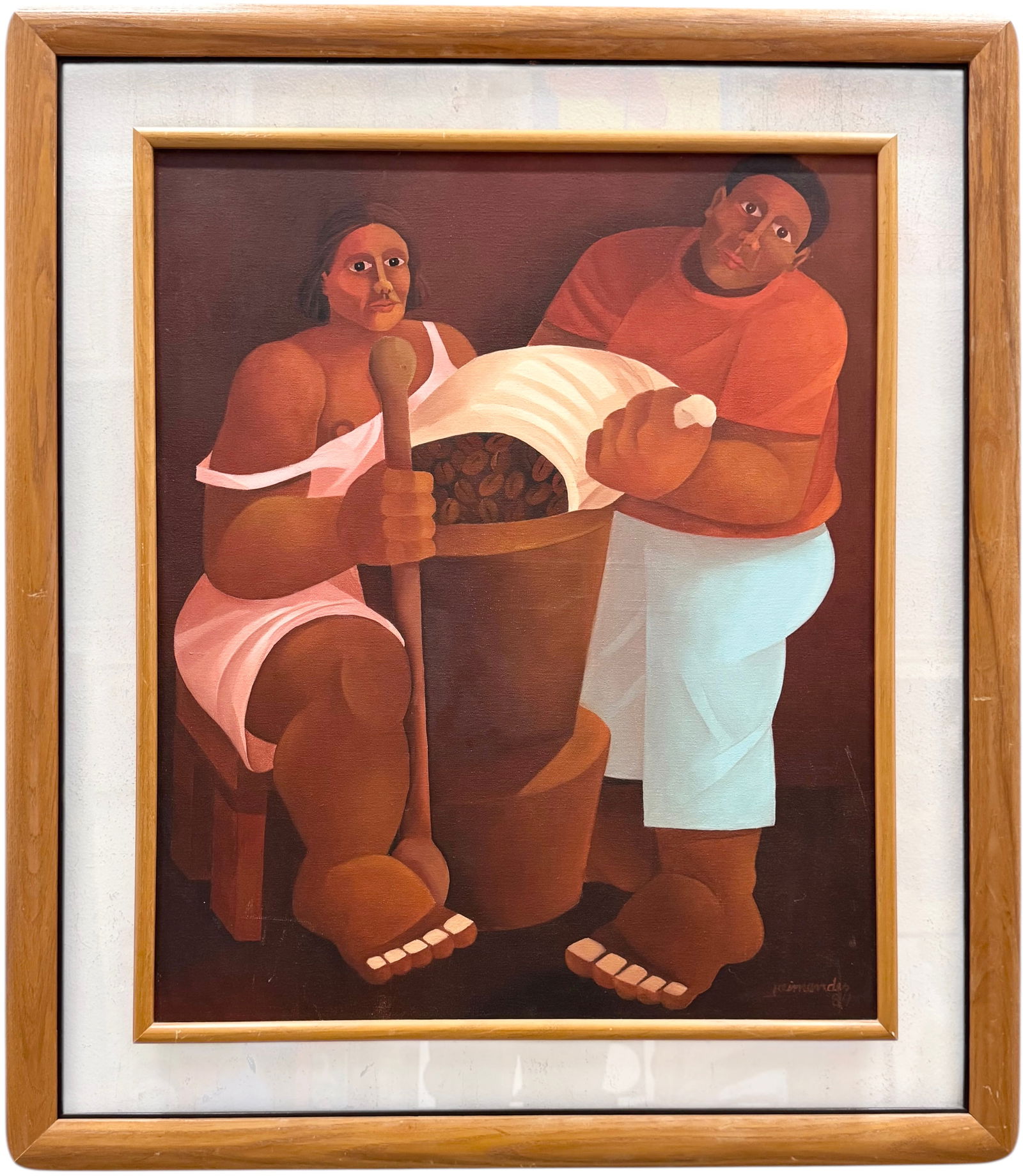 JAIMENDES (b. 1923, Brazilian) Cubist Figures (1 of 2)